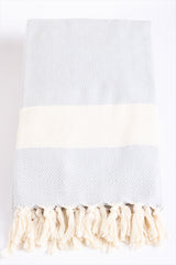 Crete Grey Peshtemal Beach Towel