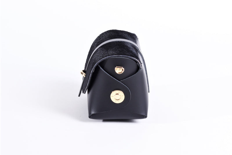 Black Pony Passport Barrel Handbag