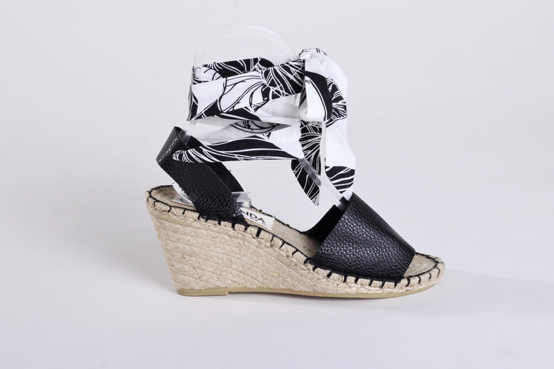 Black Wedge Espadrille