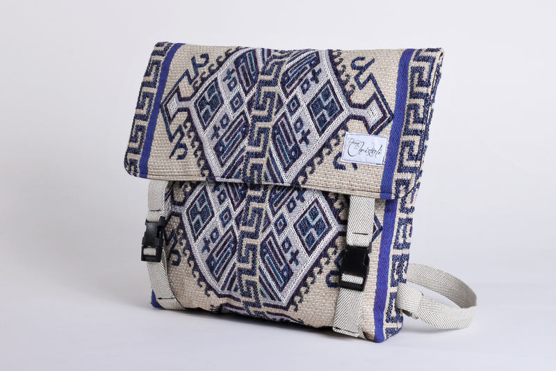 Blue Folklore Tapestry Ladies Backpack