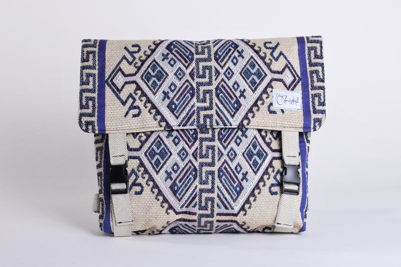 Blue Folklore Tapestry Ladies Backpack