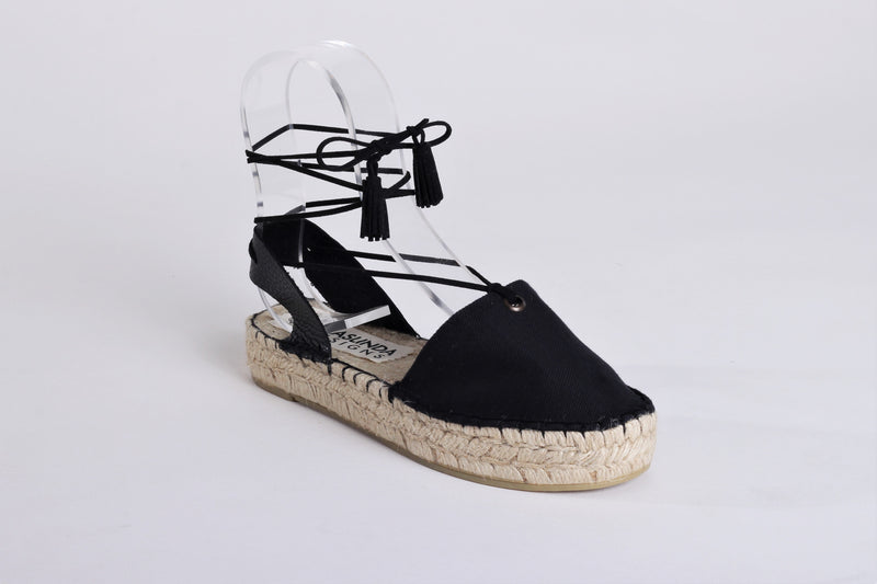 Boho Black Espadrille