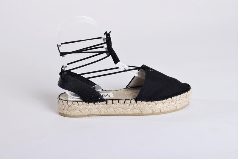 Boho Black Espadrille