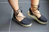 Boho Black Espadrille