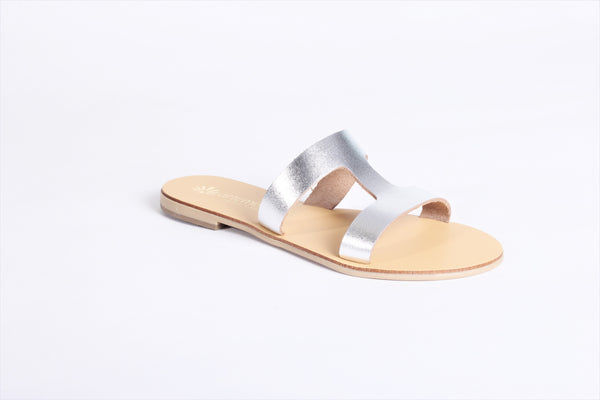 Calliope Silver Authentic Greek Sandal