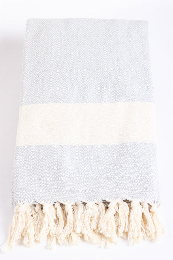 Crete Grey Peshtemal Beach Towel