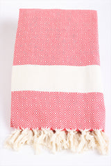 Crete Red Peshtemal Beach Towel