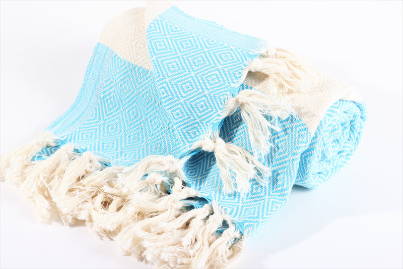 Crete Turquoise Peshtemal Beach Towel