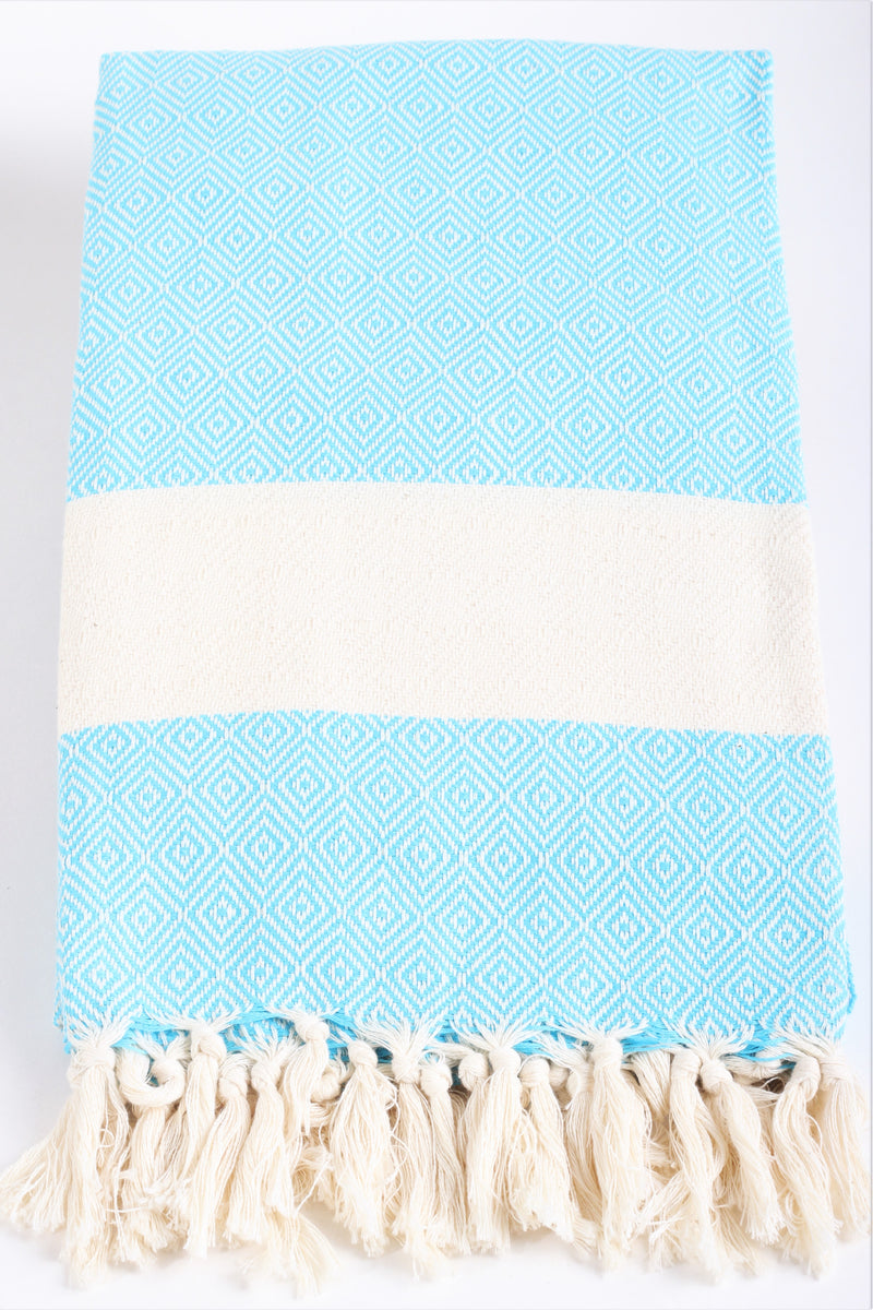 Crete Turquoise Peshtemal Beach Towel