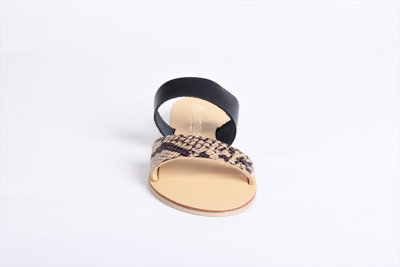 Electra Brown Greek Sandal