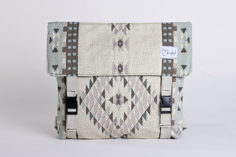 Green Folklore Tapestry Ladies Backpack