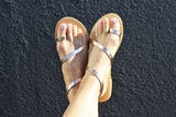 Hera Copper Authentic Greek Sandal