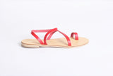 Hera Red Authentic Greek Sandal