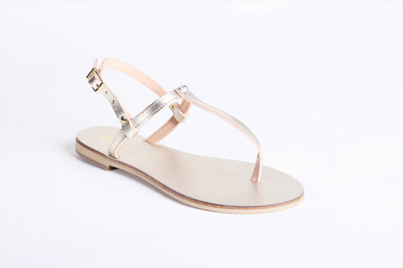 Maia Gold Authentic Greek Sandal