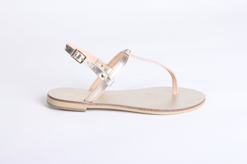 Maia Gold Authentic Greek Sandal