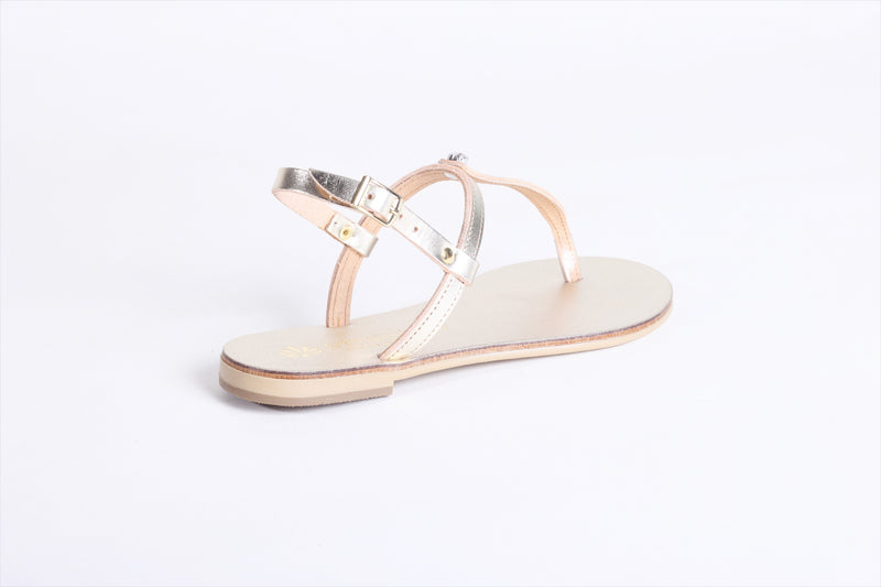 Maia Gold Authentic Greek Sandal