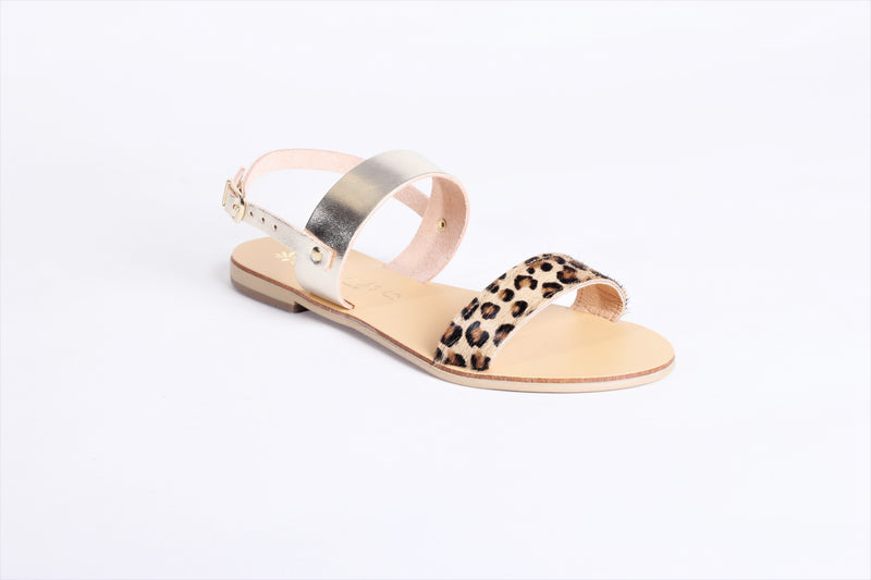 Nyx Leopard Authentic Greek Sandal