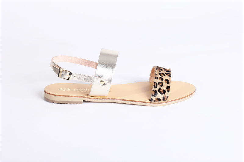 Nyx Leopard Authentic Greek Sandal