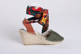 Olive Wedge Espadrille