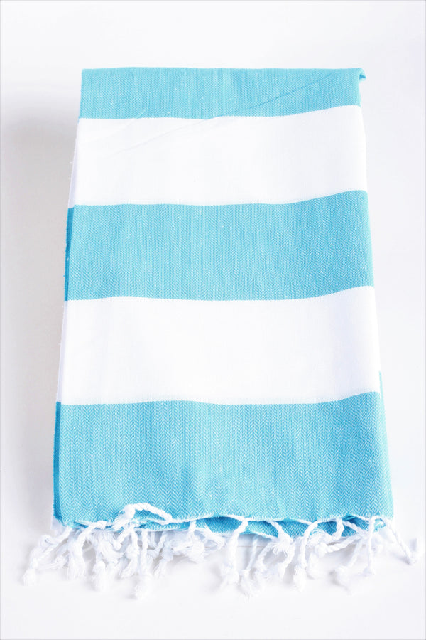 Santorini Turquoise Peshtemal Beach Towel