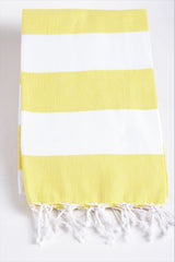 Santorini Yellow Peshtemal Beach Towel