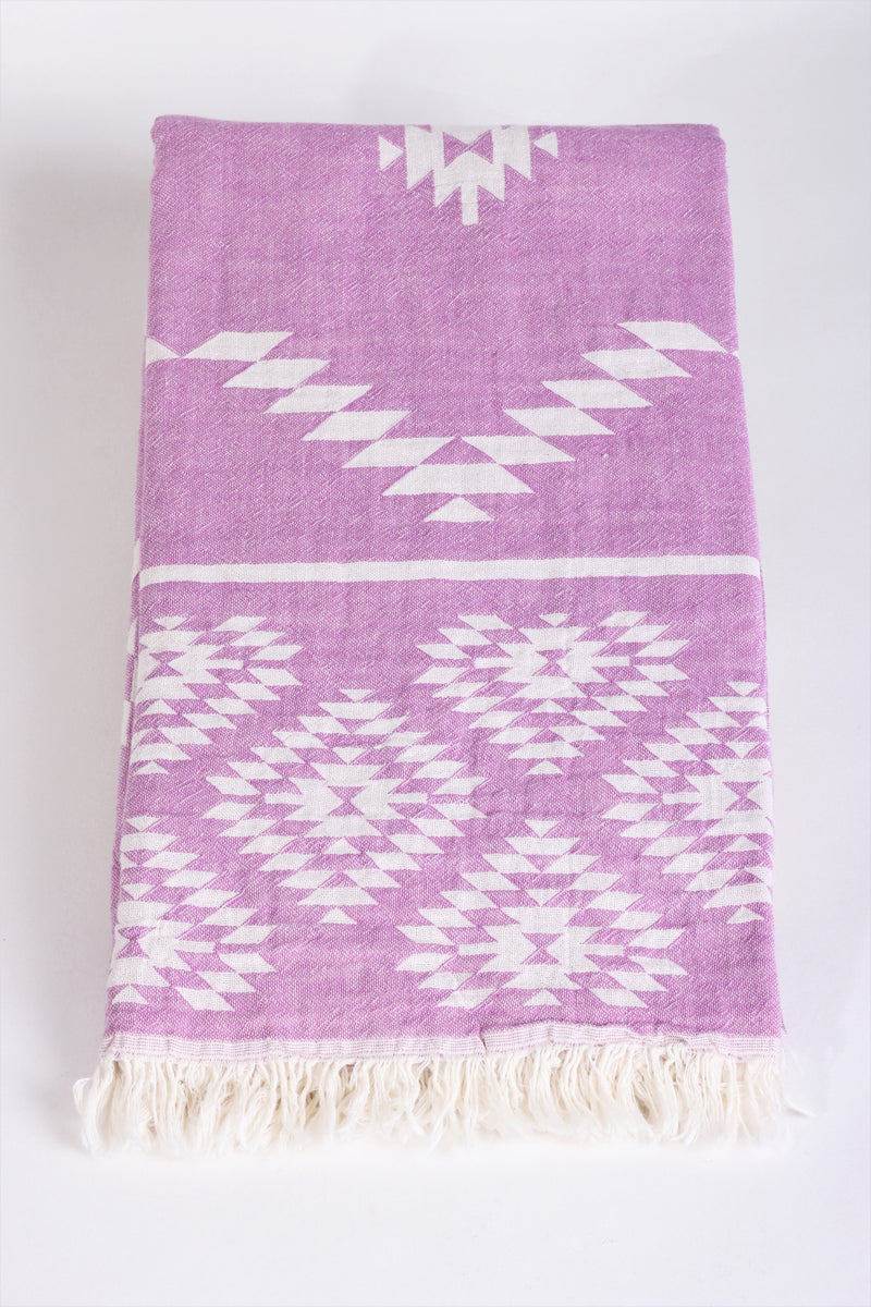 Thassos Purple Peshtemal Beach Towel