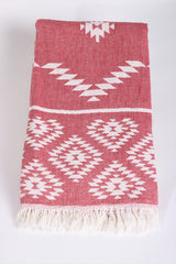 Thassos Red Peshtemal Beach Towel